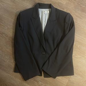 Tahari charcoal grey blazer